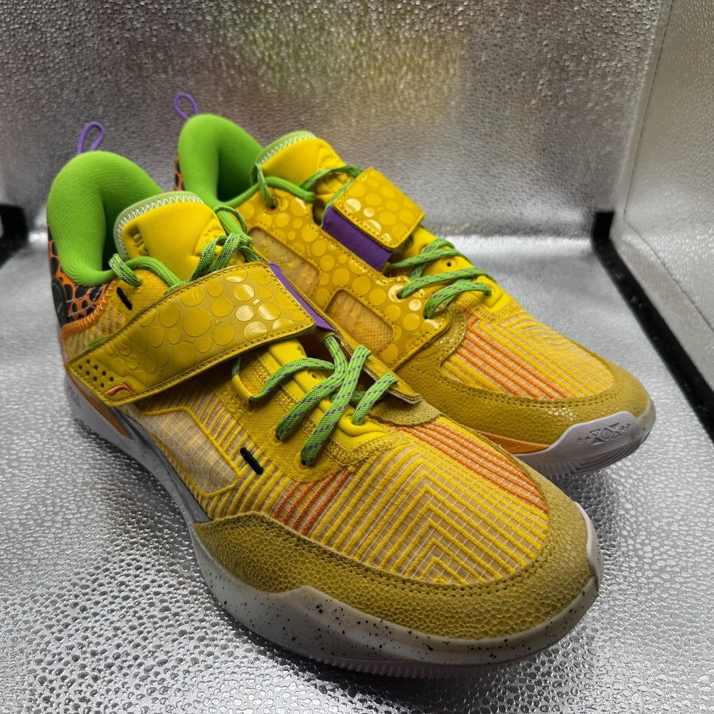 Size 13 Li-Ning Way of Wade 808 4 Ultra ASG Yellow Mens Sneakers ABAU031-13